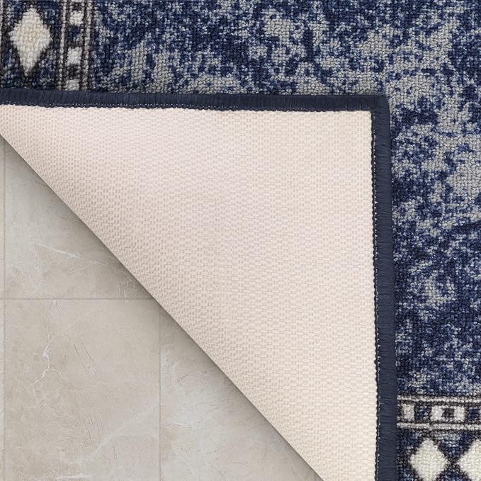 Antep Rugs Alfombras Modern Bordered 2x7 Non-Skid Low Profile Pile Rubber - Image 4