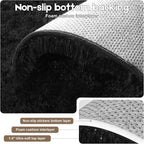 6x9 Black Rugs for Living Room Bedroom, Fluffy Large Area Rug Soft Shag - Image 3