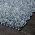 LUXE WEAVERS Modern Geometric Wave Blue 2x3 Area Rug - Image 7