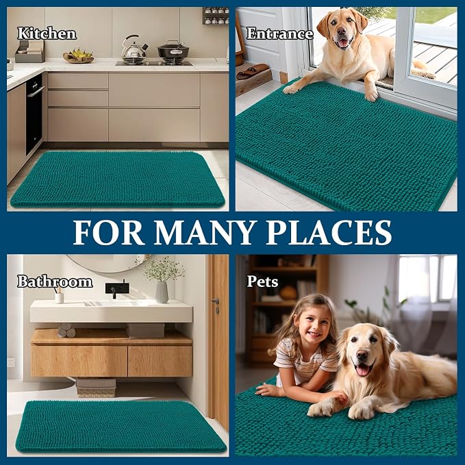 OLANLY Dog Door Mat for Muddy Paws 30x20, Absorbs Moisture and Dirt, Absorbent - Image 8