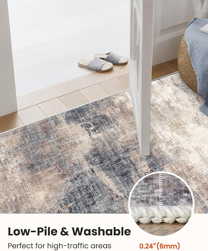 6x9 Area Rugs for Living Room, Modern Abstract Washable Rug - Image 7