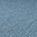 LUXE WEAVERS Modern Farmhouse Blue 8x10 Washable Area Rug, Anti-Slip Diamond - Image 4