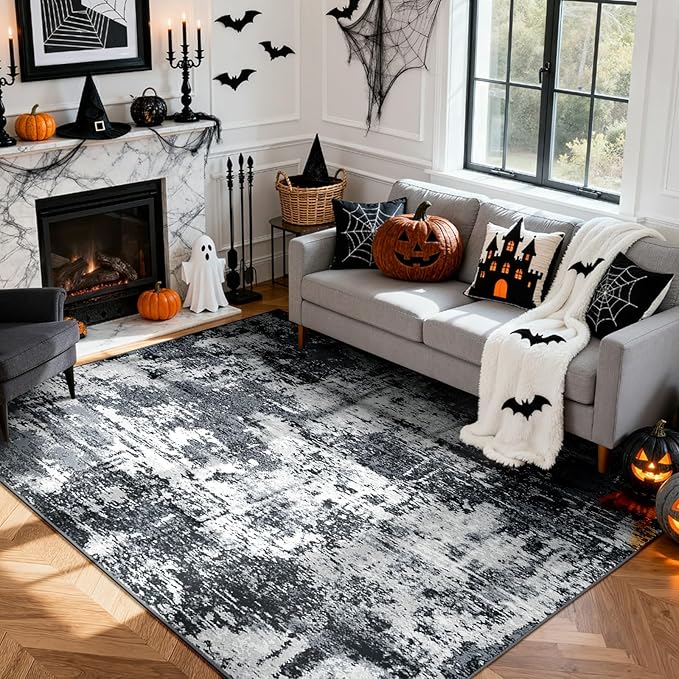 Washable Area Rugs 5'x7' Non-Slip Modern Abstract Soft - Image 9