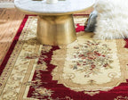 Unique Loom Versailles Collection Traditional Classic Floral Motif Area Rug - Image 3