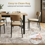 8x10 Area Rugs Living Room: Washable Large Abstract Soft Rug Stain Resistant - Image 6