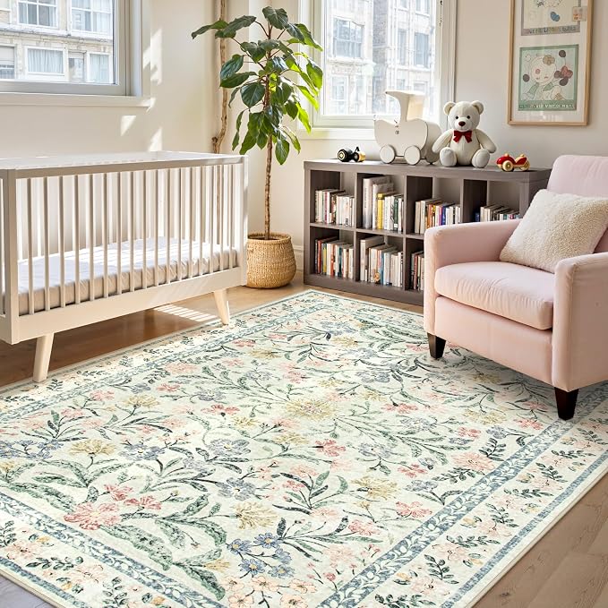 Lahome Boho Rugs for Living Room, Washable Large 8 x 10 Area Rugs for Bedroom - Image 7