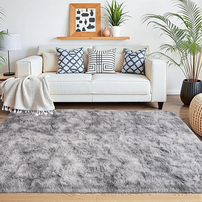 Beglad Fluffy Area Rugs 4x6 Feet, Modern Minimalist Style Shag Rugs, Non-Slip - Image 8
