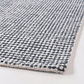 Hand-Tufted 100% Wool Pile Area Rug – Geometric Textured Grid Check Pattern – by RestorationandRenovation