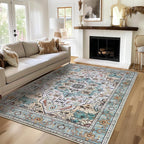 WILLSUN Washable Area Rugs, 3x5 Non-Slip Boho Large Area Rugs - Image 2