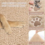 BEQHAUSE Dog Door Mat for Muddy Paws 20"x32" Dirt Trapper Absorbent Doormat Non - Image 6