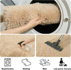 Soft Fluffy Area Rug for Bedroom, Fuzzy Shaggy Oval Throw Rugs for Bedside - Image 6