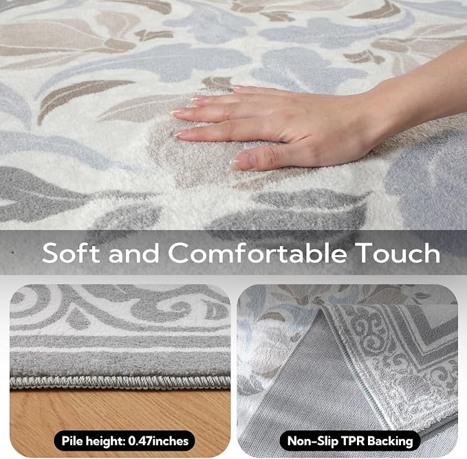 SOULFUL Medium Pile 8x10 Rugs for Living Room - Image 5