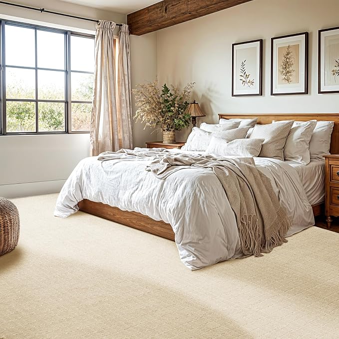 Shilucheng Wool Rug 8x10 Non-Slip, Blend 80% Wool and 20% Cotton Rugs - Image 3