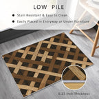 Checkered Rug, Washable 5x8 Rug - Image 4