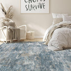 Nakagishi 5x7 Area Rugs Living Room: Washable Abstract Large Neutral Soft Rug - Image 4