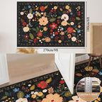 U'Artlines 6x9ft Vintage Floral Area Rug Machine Washable Ultra Soft Low Pile - Image 2