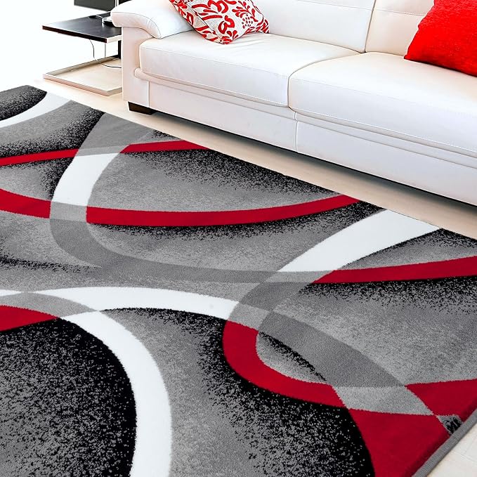 Persian Area Rugs 2305 Gray 8x11 Abstract Area Rug, 8 x 11 ft - Image 8