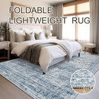 9x12 Area Rugs for Living Room, Non Slip Machine Washable Vintage Rugs - Image 6