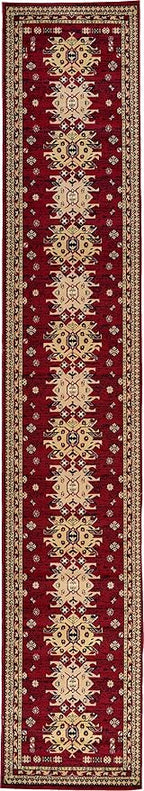 Unique Loom Taftan Collection Border Geometric Tribal Inspired Design Area Rug - Image 3