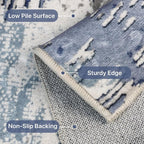 Washable Rug 8x10 Area Rug for Living Room Bedroom, Large Modern Abstract Rug - Image 4