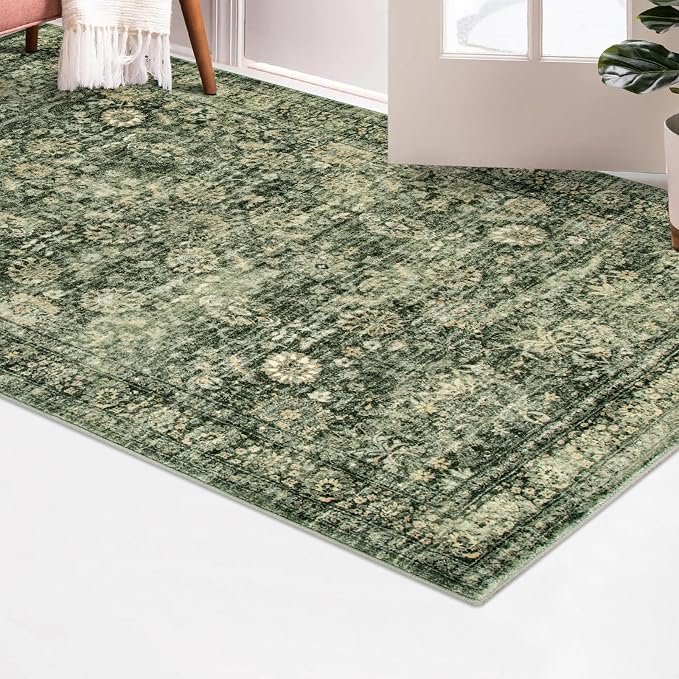 Morebes Vintage Throw Rugs, Boho 3x5 Washable Rug Non Slip, Soft Area Rug - Image 6