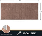 PURRUGS Dirt Trapping Door Mat 31.5" x 70", Non-Slip Machine Washable Entry Rug - Image 2