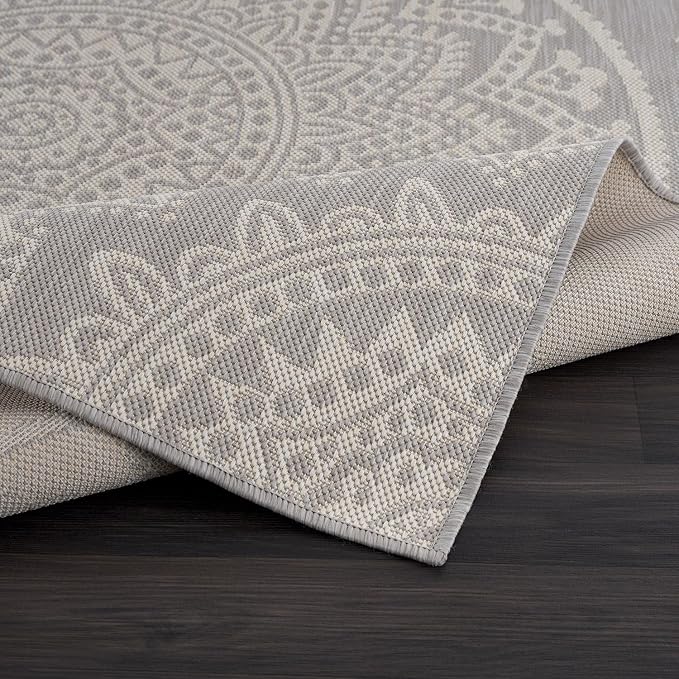 CAMILSON Outdoor Rug 10x14 Modern Area Rugs - Image 7