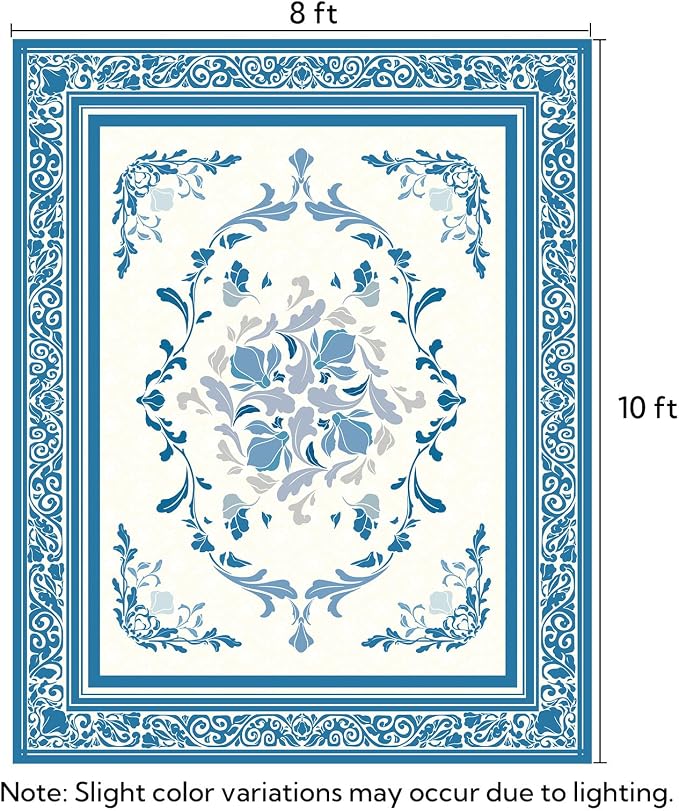SOULFUL Medium Pile 8x10 Rugs for Living Room - Image 2