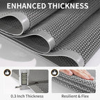 Front Door Mat 36''x59'', Drainage Heavy Duty Dirt Trapping Non-Slip Doormats - Image 8