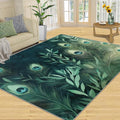 Peacock Feather Rugs for Living Room by STRELEC