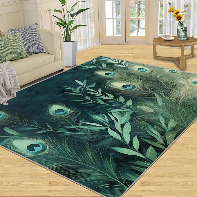 Peacock Feather Rugs for Living Room - Image 2