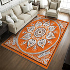Mandala Rugs 5x7-5x7 Area Rugs, Vintage Meditation Rug - Image 2