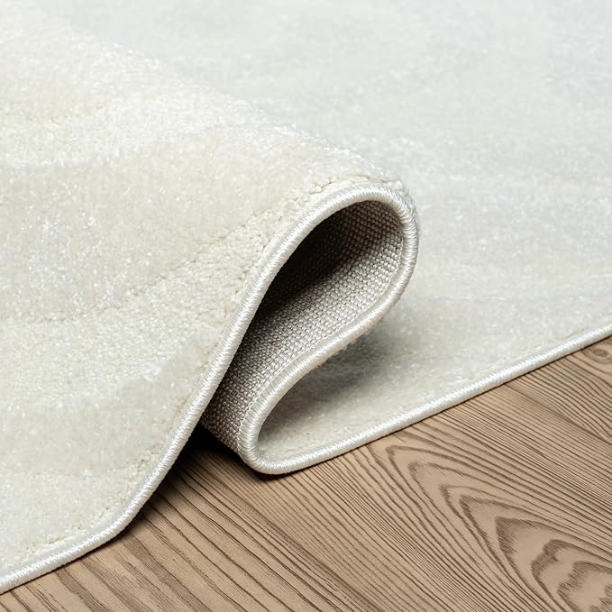 Abani Cozy Cream Area Rug for Living Room, Bedroom - Image 7