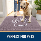 OLANLY Dog Door Mat for Muddy Paws 30x20, Paw Print Design, Absorbs Moisture - Image 6