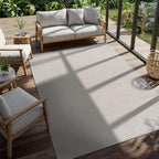 CAMILSON Easy Jute Rug 8x10, Indoor Outdoor Off-White Farmhouse Area Rugs - Image 8