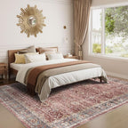 Dripex Washable Area Rug 6x9 Living Room Rug Stain & Water Resistant Foldable - Image 3