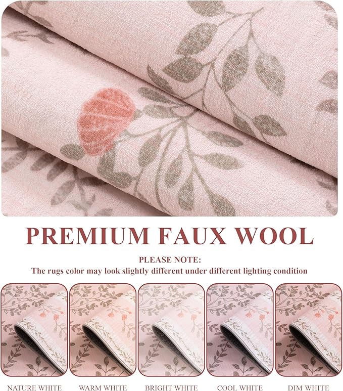 YIHOUSE 5x7 Washable Rug for Bedroom, Girls Dorm - Image 4
