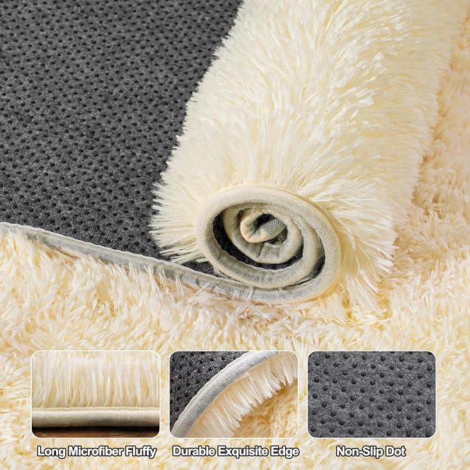 Extra Large Fuzzy Rug Fluffy Rug - Image 7