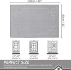 BEQHAUSE Door Mat 32" x 48", Non-Slip Door Mats Indoor Entryway Rugs Washable - Image 2