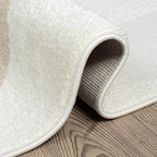 Abani Nomad Cream & Beige Area Rug 8' x 10' - Image 6