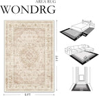 3x4 Beige Washable Vintage Area Rug - Image 2