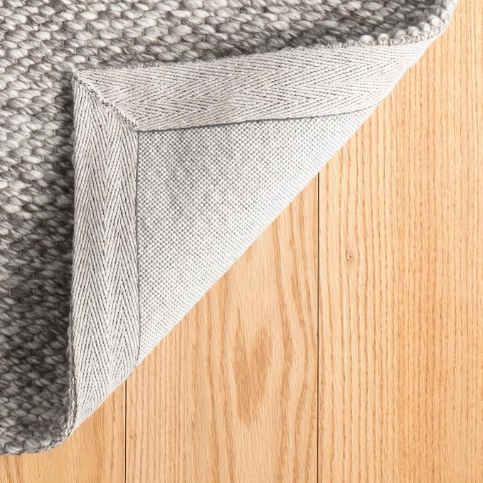 Dash and Albert Loggia Grey Handwoven Wool Rug, 9 X 12 Feet - Image 5