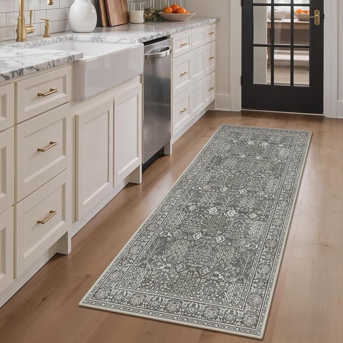 Bavni 2'6''x6 Rug Runners for Hallways, Washable Runner Rug Non Slip, Vintage by BAVNI