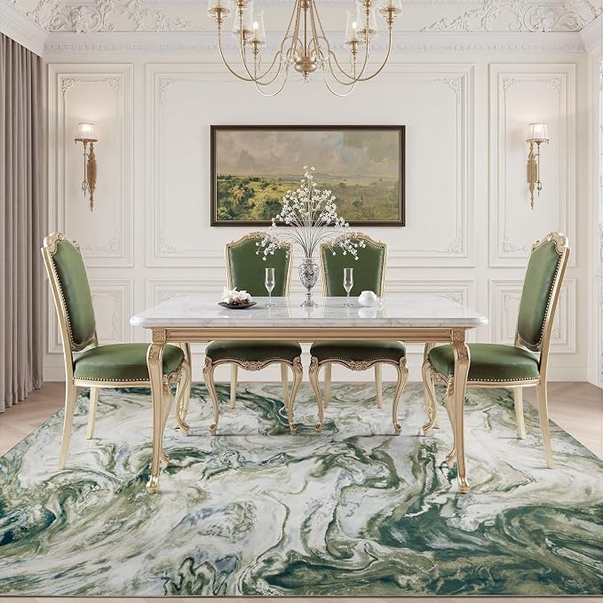 4x6 Washable Area Rugs for Living Room, Stain Resistant Carpet for Dining Room - Image 6