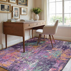 Washable Area Rugs 4'x6' Non-Slip Modern Abstract Soft - Image 4