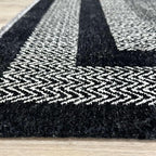 Alfa Rich 7x10 Black Washable Area Rugs - Image 5