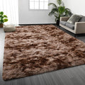 Shag Area Rug, 4 X 6 Tie-Dyed Plush Fuzzy Rugs by Deerhoo