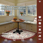 jinchan Elora Floral Corner Rug - Image 3