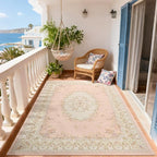Nursery Rug for Baby Girl, Cute Pink 4x6 Area Rugs for Bedroom Non Slip - Image 4