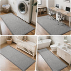 Washable Runner Rug 3x5 Jute Like Entryway Indoor Runner Mat Rugs Non Slip - Image 8